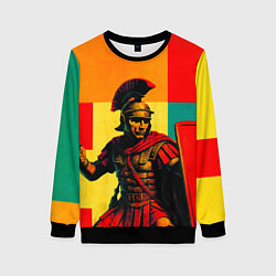 Женский свитшот Римский легионер поп-арт