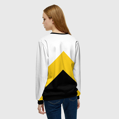 Женский свитшот За правду горой трехцветный арт / 3D-Черный – фото 4