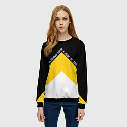 Свитшот женский За правду горой трехцветный арт, цвет: 3D-черный — фото 2