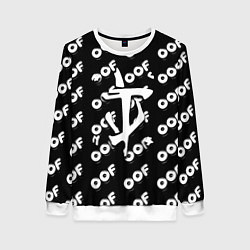 Свитшот женский Doom off black, цвет: 3D-белый