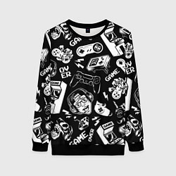 Женский свитшот Retro gamer pattern