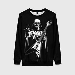 Свитшот женский Дарт Вейдер рокер, цвет: 3D-черный