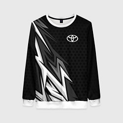 Свитшот женский Toyota - монохром, цвет: 3D-белый