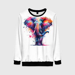Женский свитшот Радужный слон