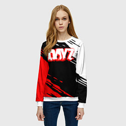 Свитшот женский Dayz краски штрихи, цвет: 3D-белый — фото 2