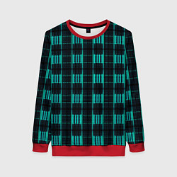 Женский свитшот Color neon blue black