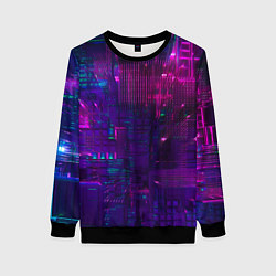 Свитшот женский Геометрия будущего, цвет: 3D-черный