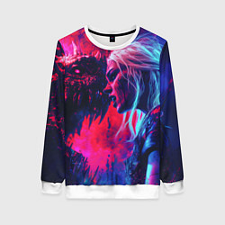 Женский свитшот Цири и чудовище