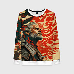 Женский свитшот Ведьмак и птицы