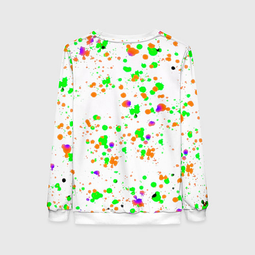 Женский свитшот Liverpool брызги красок текстура / 3D-Белый – фото 2