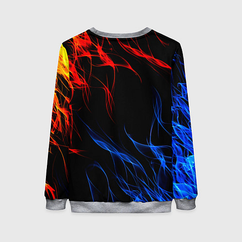 Женский свитшот Интер битва огней / 3D-Меланж – фото 2