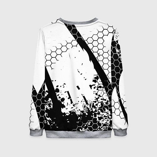 Женский свитшот AEK броня текстура краски / 3D-Меланж – фото 2