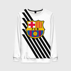 Женский свитшот Barcelona черно белые полосы