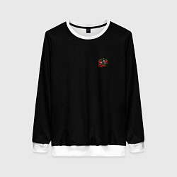 Свитшот женский Motocross in the mountains, цвет: 3D-белый