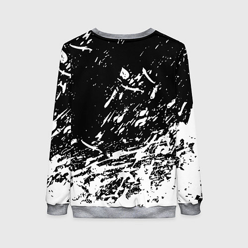 Женский свитшот Borussia белые краски / 3D-Меланж – фото 2