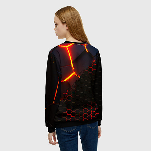 Женский свитшот Monster energy броня краски / 3D-Черный – фото 4