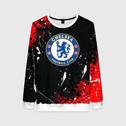 Женский свитшот Chelsea брызги красок текстура