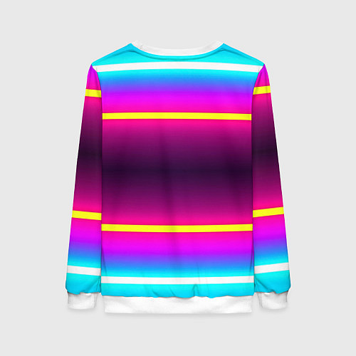 Женский свитшот Color neon / 3D-Белый – фото 2