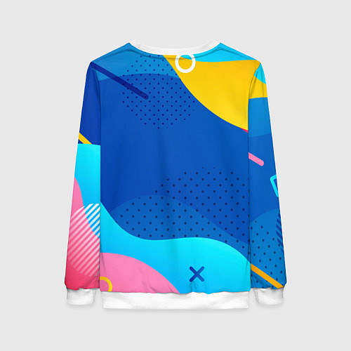 Женский свитшот Это рофл если что - смайлик / 3D-Белый – фото 2