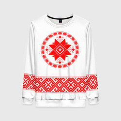 Женский свитшот Славянская вышиванка узорная