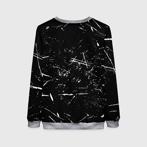 Женский свитшот Ювентус краски штрихи / 3D-Меланж – фото 2