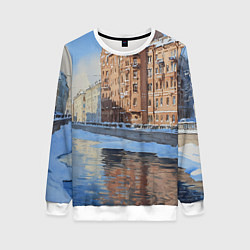 Женский свитшот Зимний Санкт-Петербург