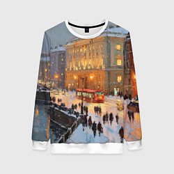 Женский свитшот Предновогодний Санкт-Петербург