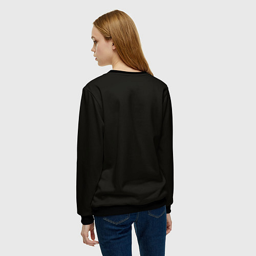 Женский свитшот Осенние гуси / 3D-Черный – фото 4