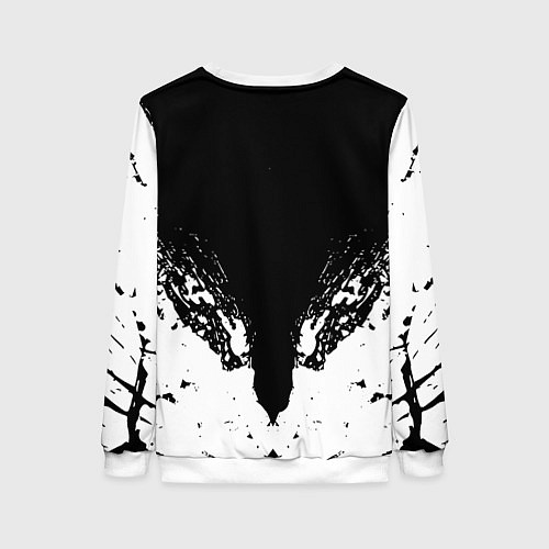 Женский свитшот Ювентус краски всплеск текстура / 3D-Белый – фото 2