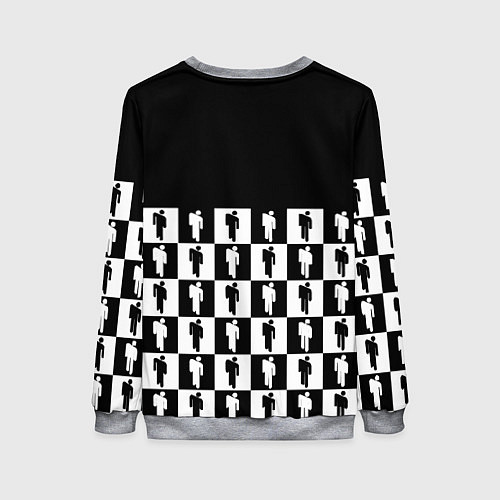 Женский свитшот Манчестер Юнайтед люди паттерн / 3D-Меланж – фото 2