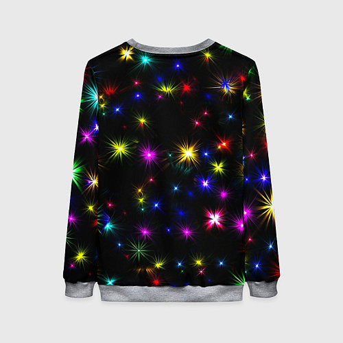 Женский свитшот Манчестер Юнайтед праздничные огни / 3D-Меланж – фото 2