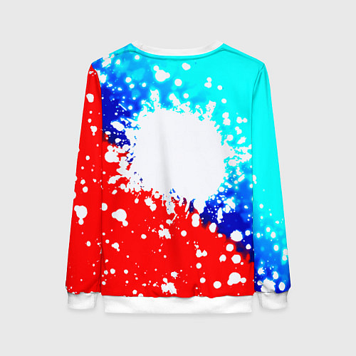 Женский свитшот Манчестер Юнайтед неон / 3D-Белый – фото 2