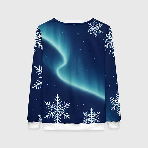 Женский свитшот С новым годом 2026 - лошадь / 3D-Белый – фото 2