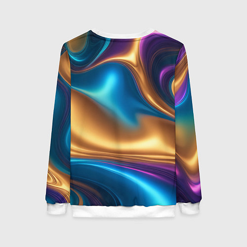 Женский свитшот Сплавы разноцветные / 3D-Белый – фото 2