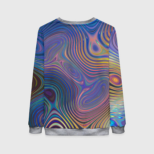 Женский свитшот Абстрактная рябь / 3D-Меланж – фото 2