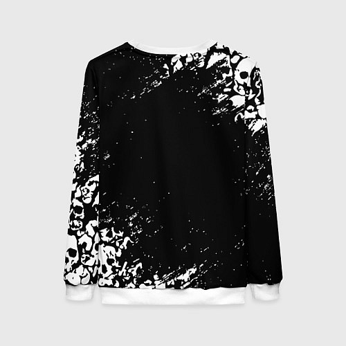 Женский свитшот Ювентус черепа краски / 3D-Белый – фото 2