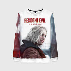 Свитшот женский Грейс Эшкрофт Resident evil requiem, цвет: 3D-белый