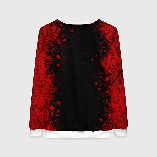 Женский свитшот Stalker - красное на черном / 3D-Белый – фото 2