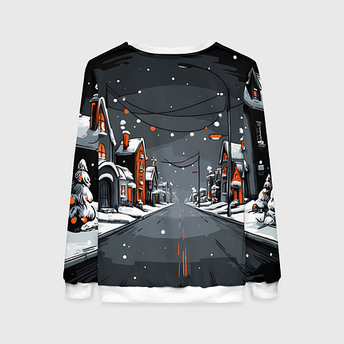 Женский свитшот Новогодняя лошадка 2026 год / 3D-Белый – фото 2