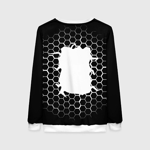 Женский свитшот Juventus соты текстура краски / 3D-Белый – фото 2