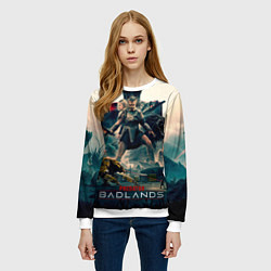 Свитшот женский Персонажи из Хищник планета смерти, цвет: 3D-белый — фото 2