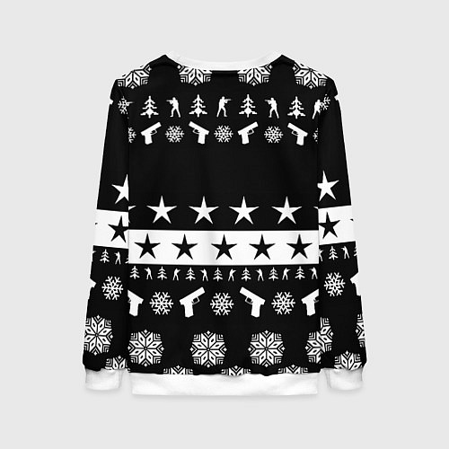 Женский свитшот Borussia x counter strike / 3D-Белый – фото 2