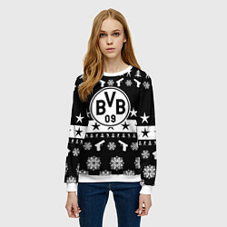 Свитшот женский Borussia x counter strike, цвет: 3D-белый — фото 2