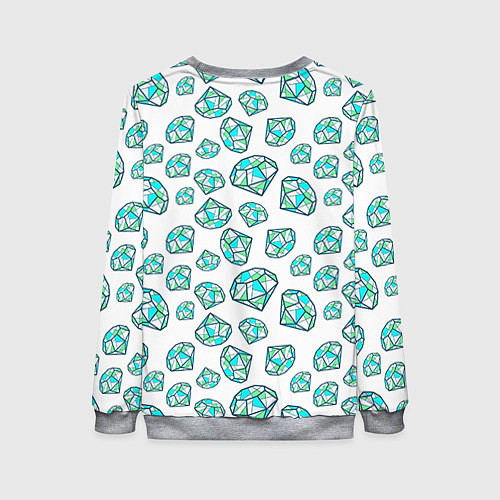 Женский свитшот Бриллианты / 3D-Меланж – фото 2