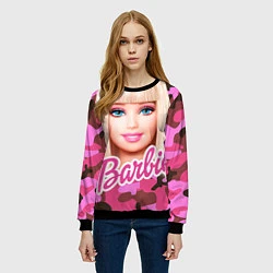 Свитшот женский Барби, цвет: 3D-черный — фото 2