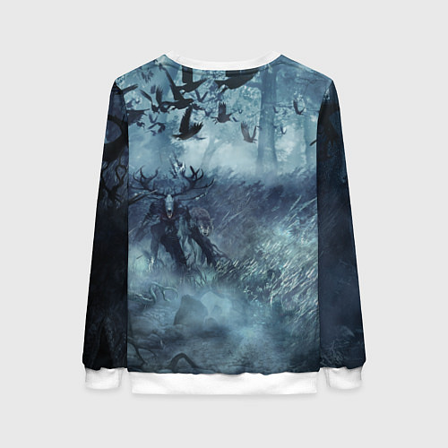 Женский свитшот Амулет Ведьмака / 3D-Белый – фото 2