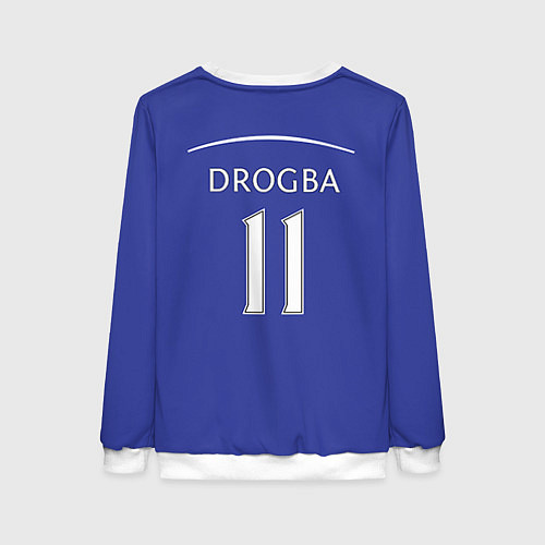 Женский свитшот Chelsea: Drogba / 3D-Белый – фото 2