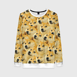 Свитшот женский Doge, цвет: 3D-белый