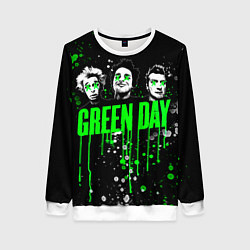 Свитшот женский Green Day: Acid Colour, цвет: 3D-белый