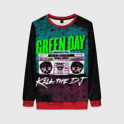 Свитшот женский Green Day: Kill the DJ, цвет: 3D-красный